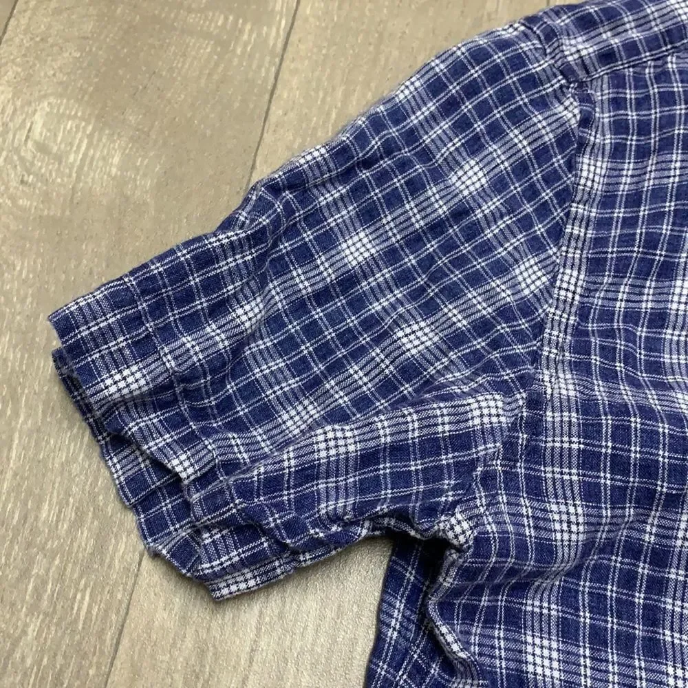 Mens Banana Republic Camden Standard Fit‎ 100% Linen Button Up